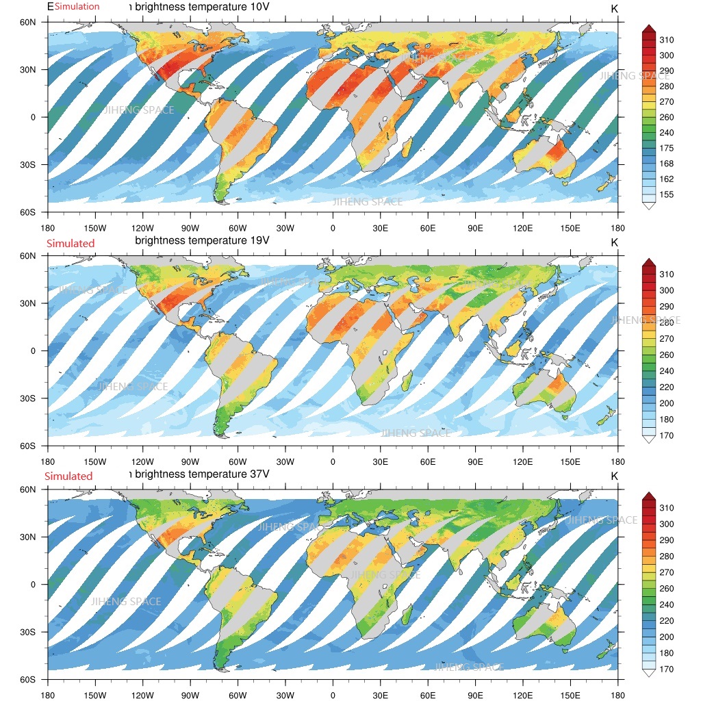 三通道亮温模拟
