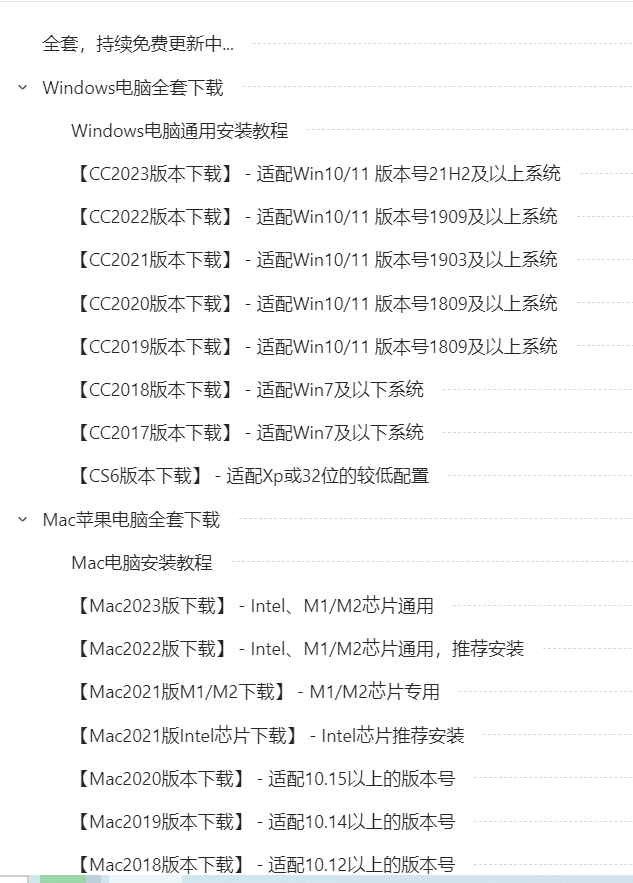 图片[1]|Adobe全套软件合集PS Photoshop PR AE AI 资源含苹果MAC端及安装视频教程报错解决办法 福利资源 | 福利之家|福利之家