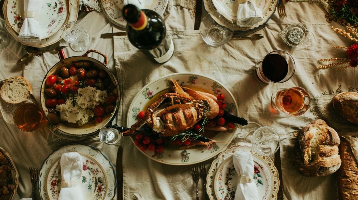 The delicious food is full of color and fragrance, the tableware is complete to taste, and the festive atmosphere is happy and melting.