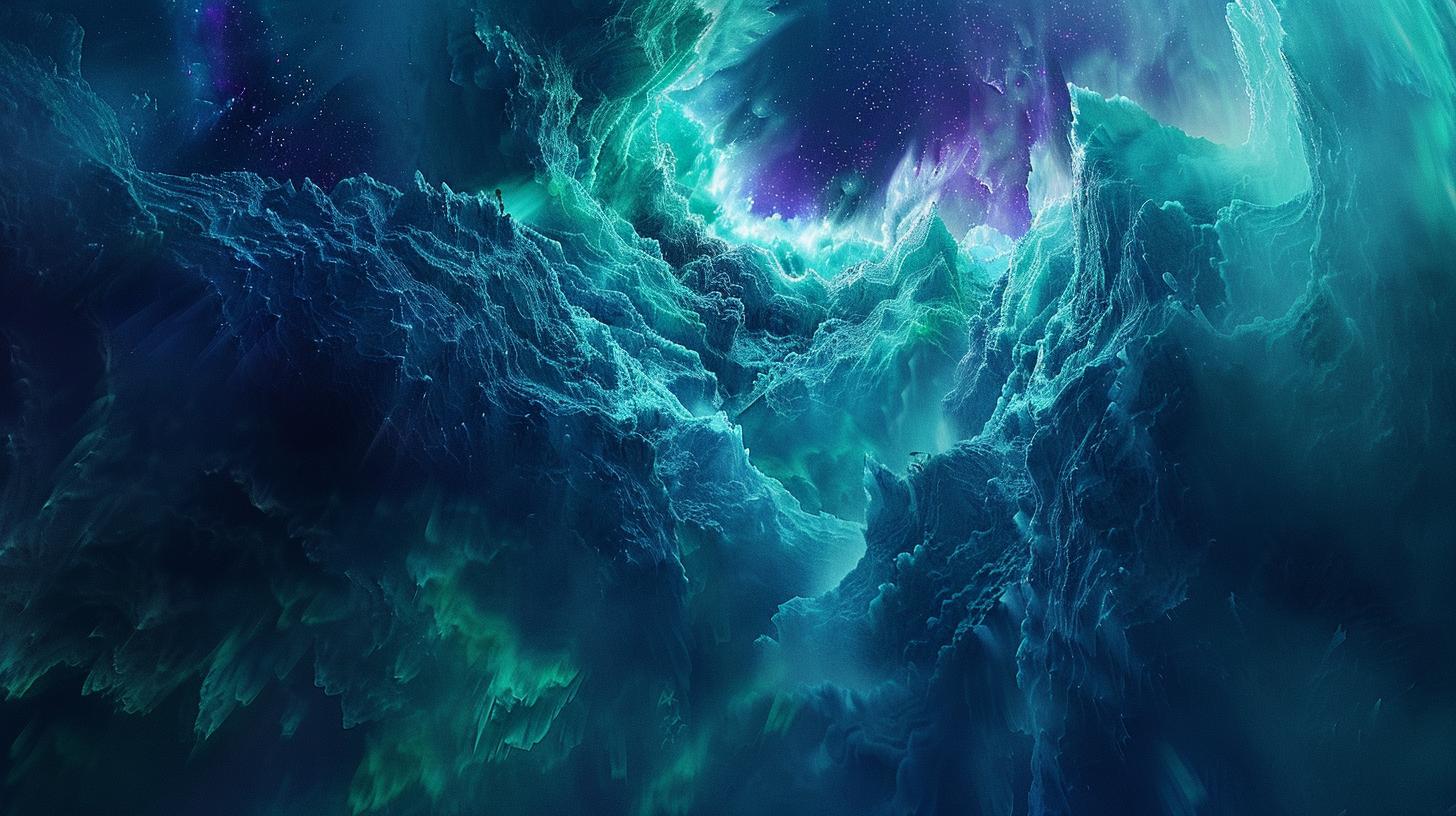 Starry sky, road through the universe, mysterious science fiction, imagination.