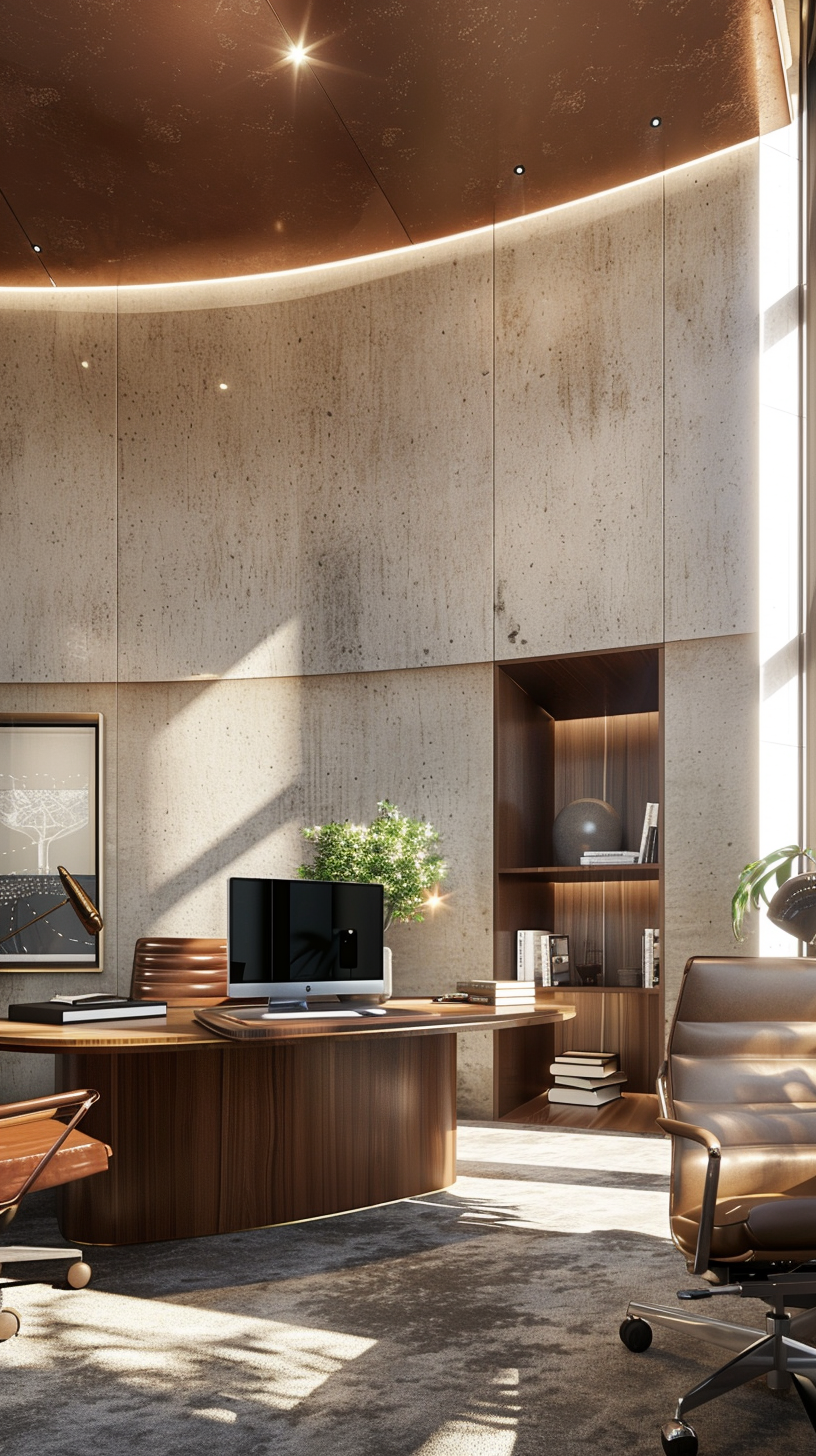 The interior is simple and bright, the smell of books is strong, and the space is embellished with green plants.