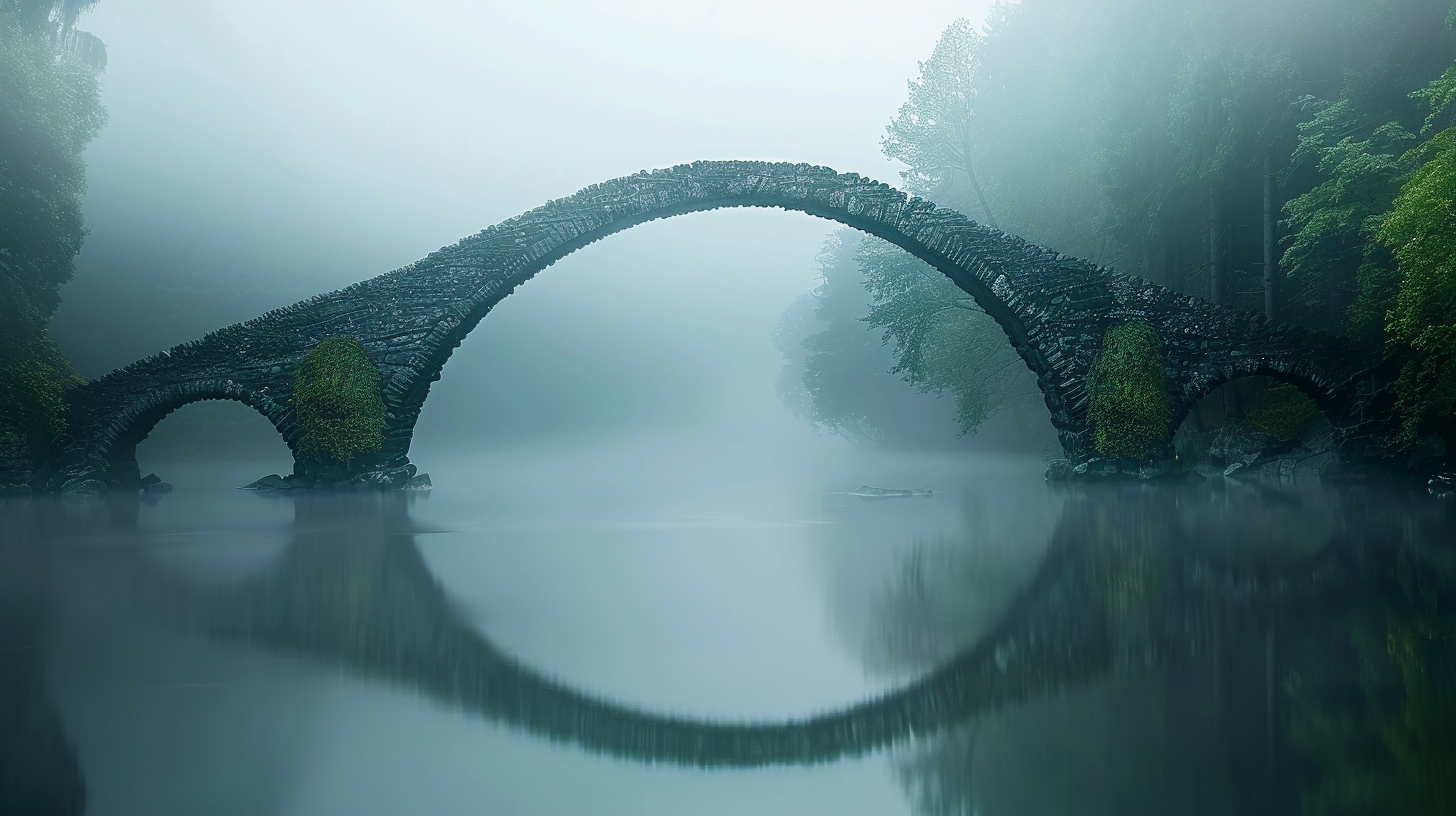 Ancient Bridges, fog, deep lakes, peace and secrets.