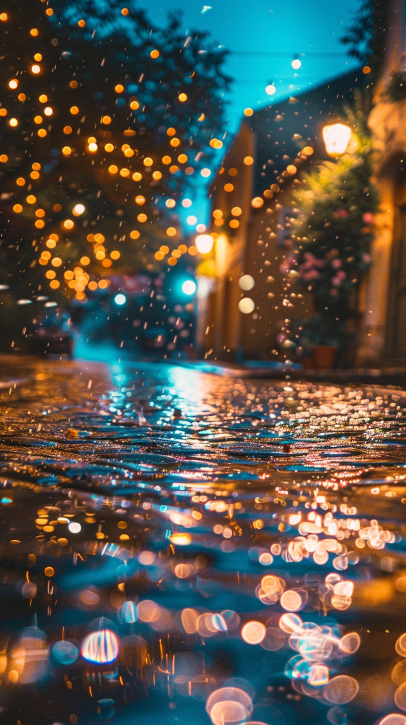 Rainy days and dark streets, reflections, quiet and mysterious things.