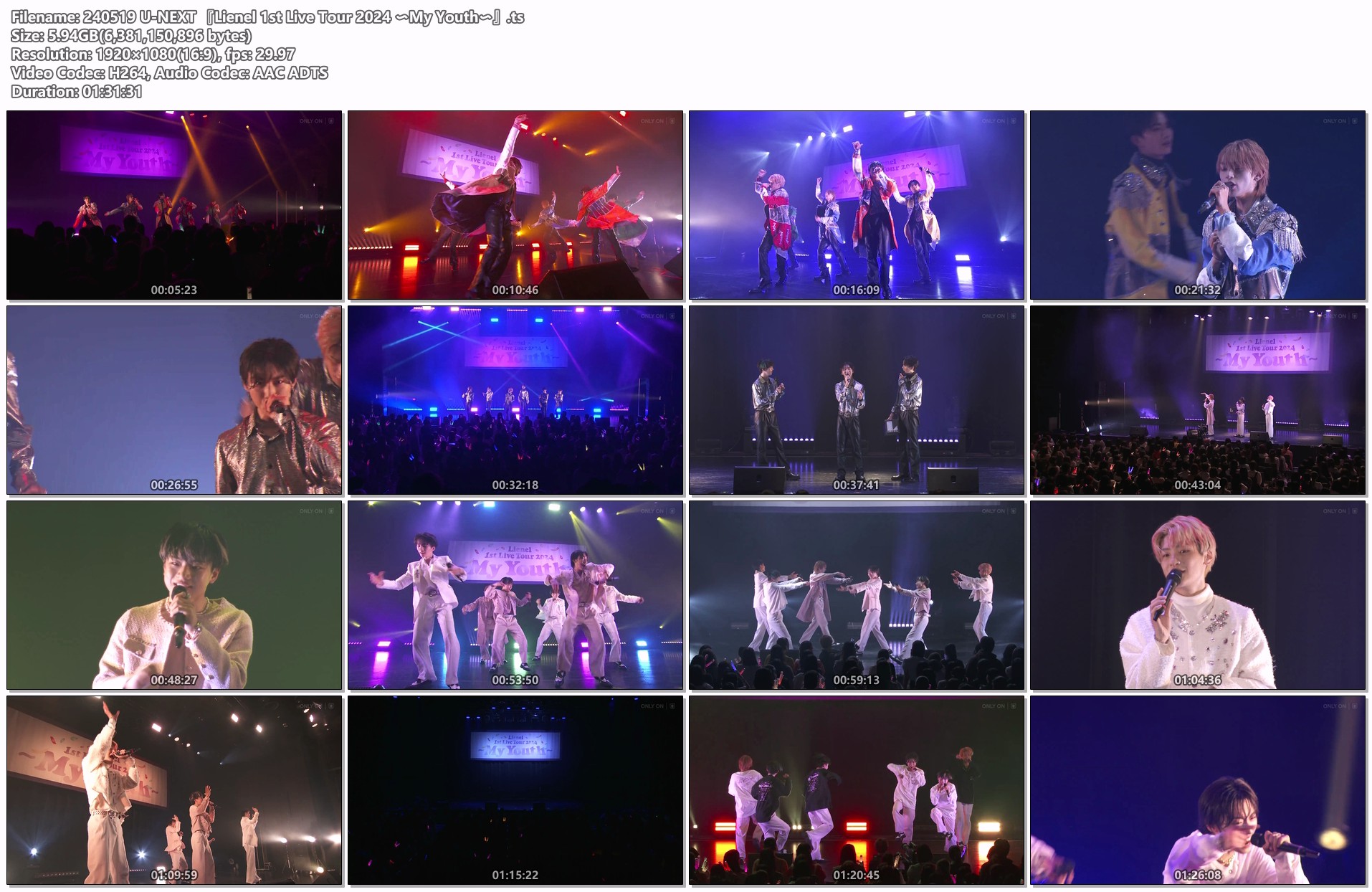 [TV-Show] Lienel 1st Live Tour 2024 〜My Youth〜 (2024.05.19/TS/5.94GB)