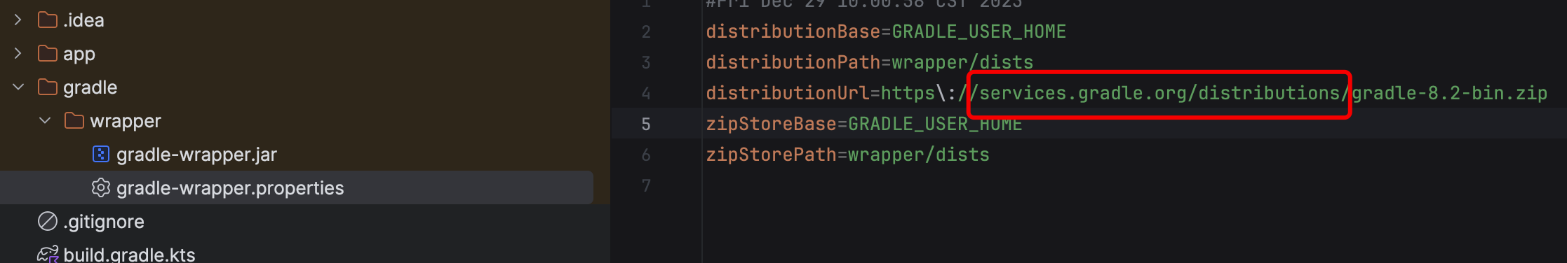 gradle-wrapper.properties 路径