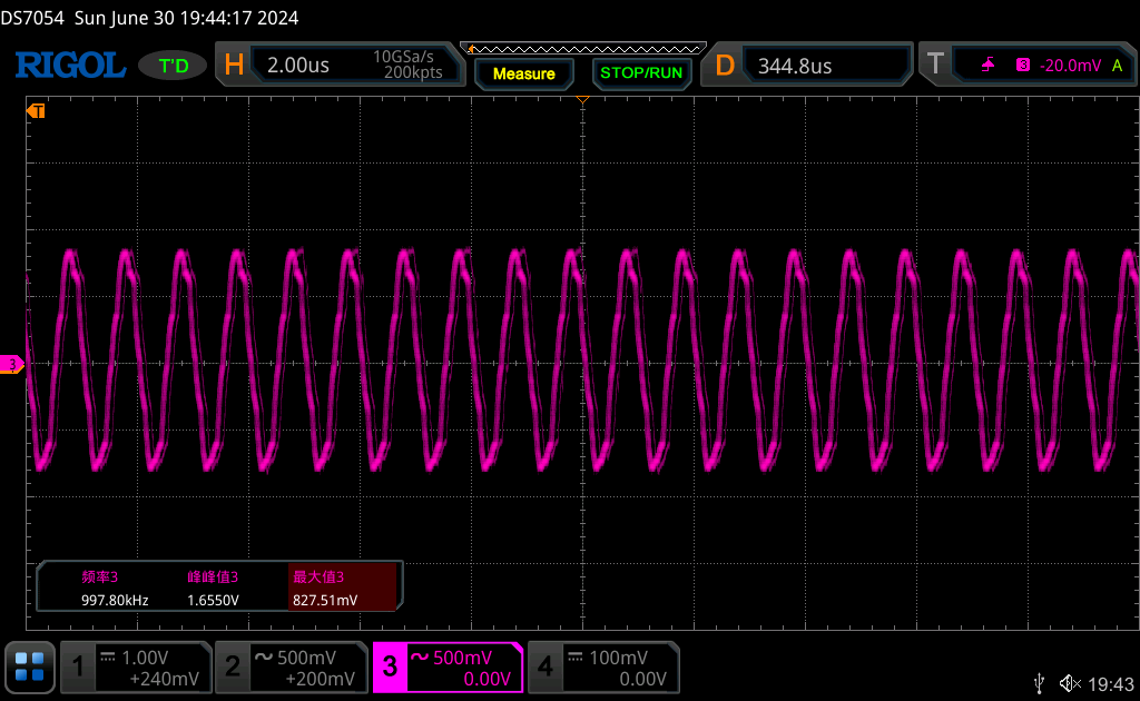 输出1MHz