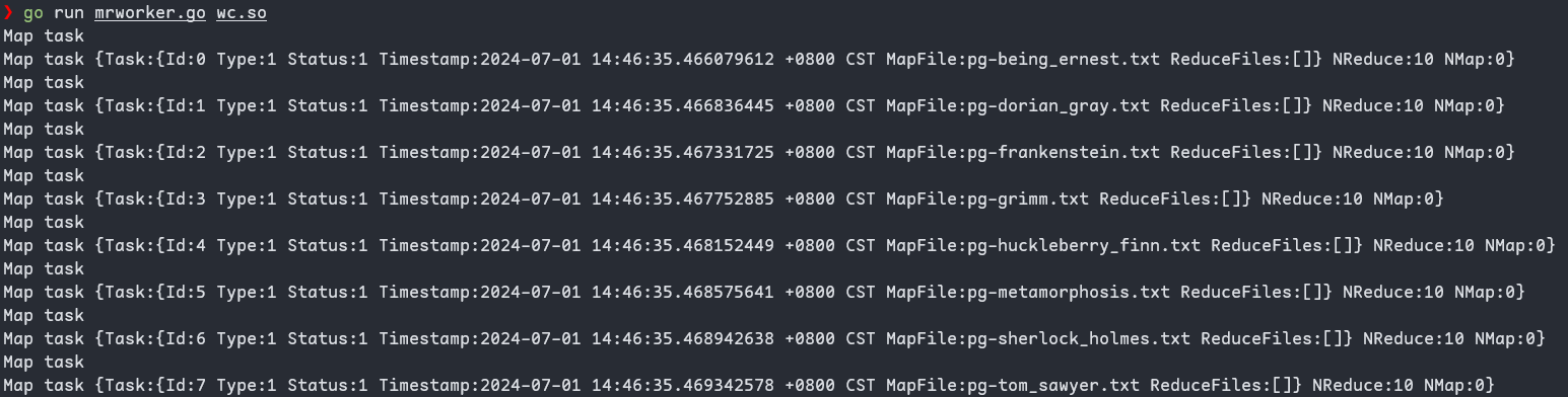 test map task