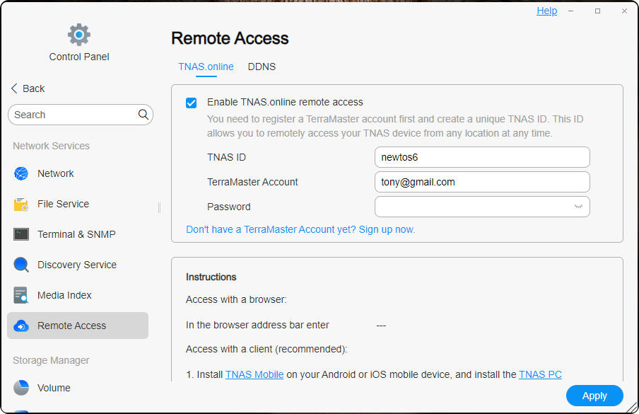 TOShelp_ControlPanel_RemoteAccess_TNASonline_001