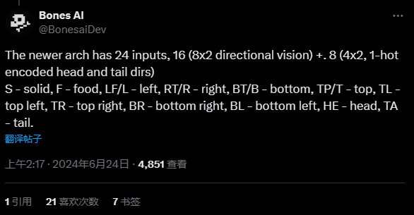 作者推特上关于输入的解释