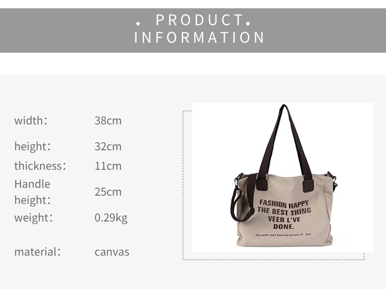 Introduction to trendy and fashionable women's canvas bags