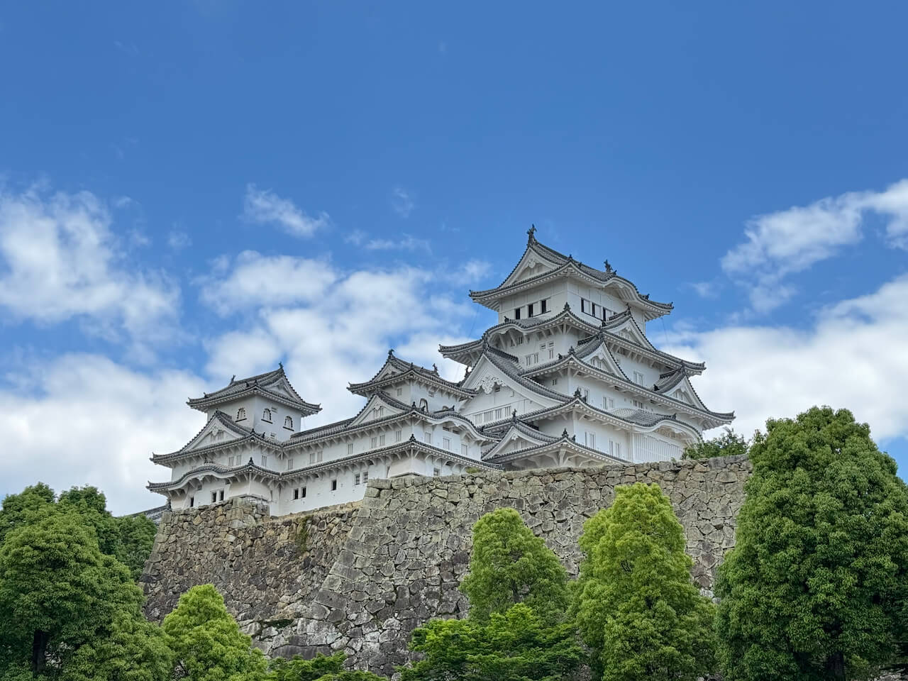 Closer view of Himeji Castle