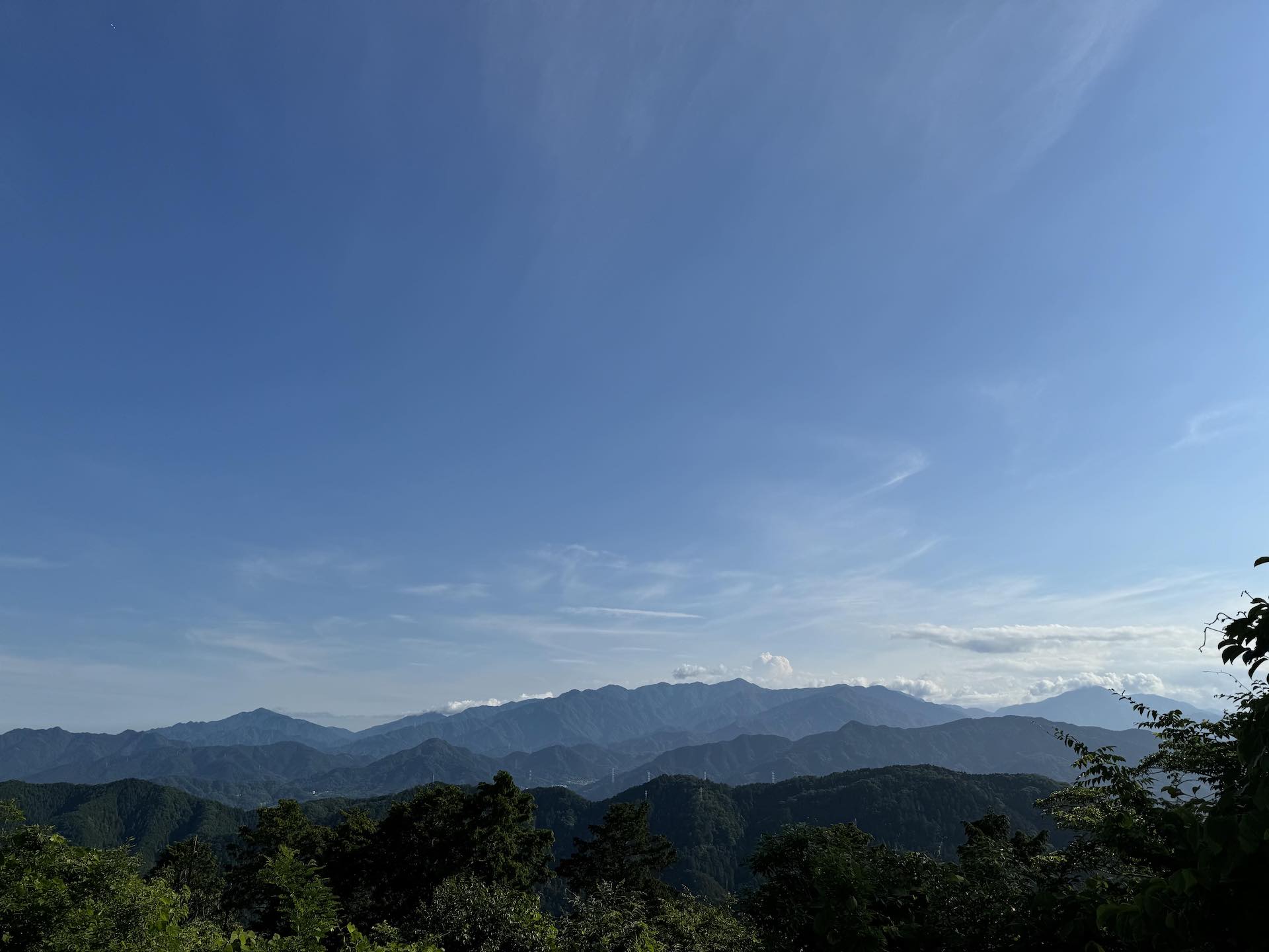 View from the Top of Mount Takao