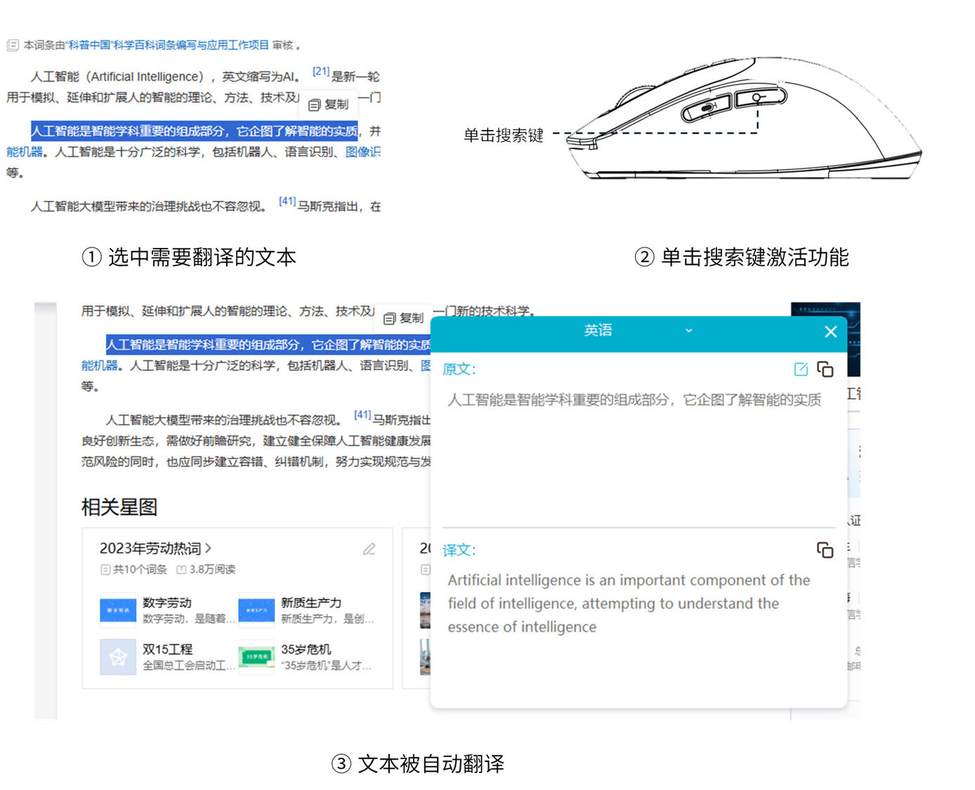 激活划词翻译