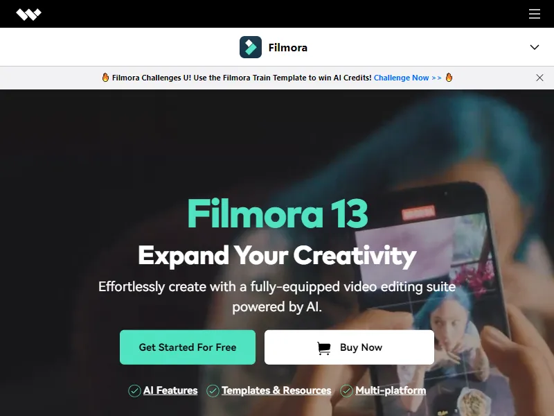 Wondershare Filmora - Easy-to-Use Video Editing Software