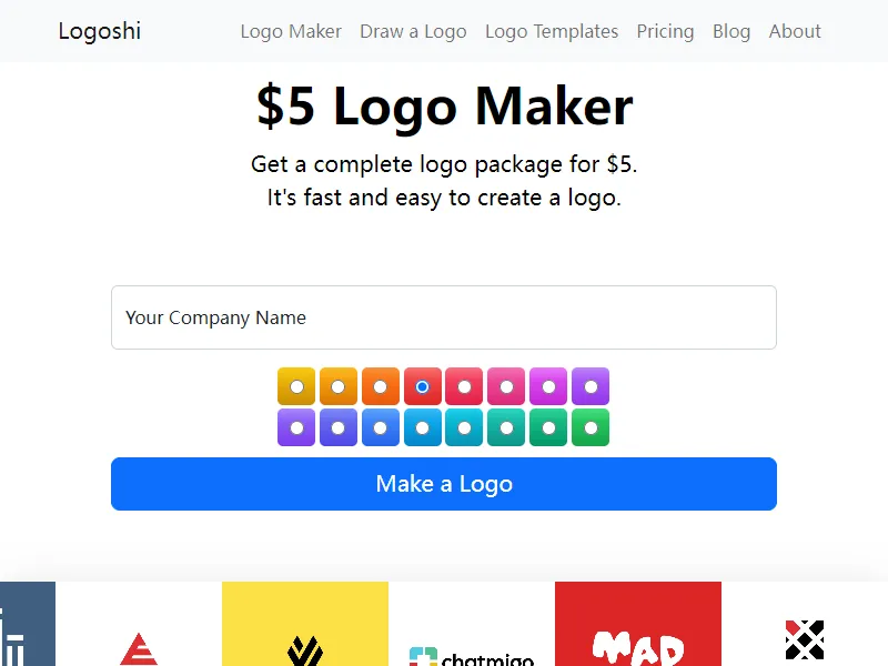 Draw a Logo Online, Logo Maker, Fast and Cheap Logo Design - LogoshiLogoshi