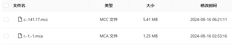 MCC 文件比 MCA 文件还要大！