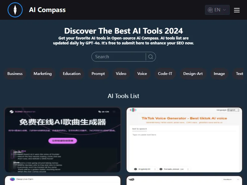 Get your best AI Tools | Open-source Ai Compass