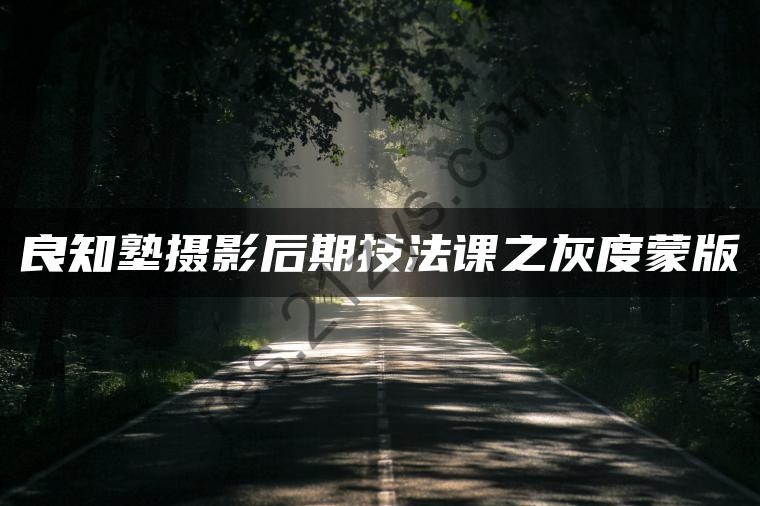 时光机《灰度蒙版：风光摄影后期必备神技》