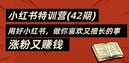35天-小红书特训营(42期)，用好小红书，做你喜欢又擅长的事，涨粉又赚钱