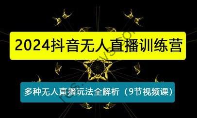 【2024抖音无人直播训练营】