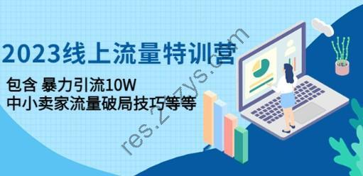 2023线上流量特训营：包含暴力引流10W+中小卖家流量破局技巧等等