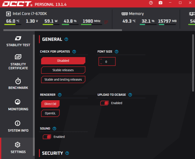 OCCT电脑硬件测试(烤鸡测试软件) v13.1.4.99 便携版