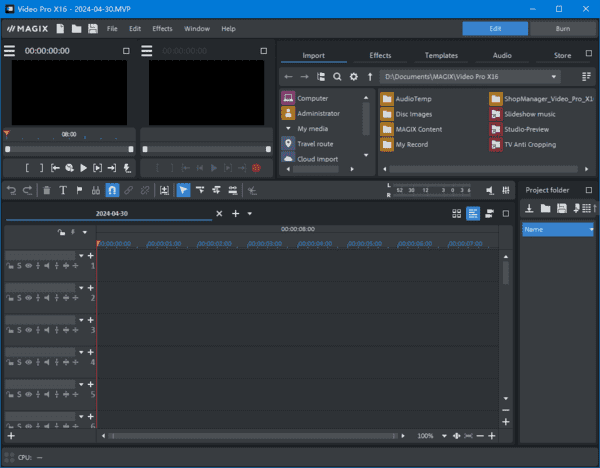 MAGIX Video Pro X16(专业视频编辑) v22.0.1.215 破解版