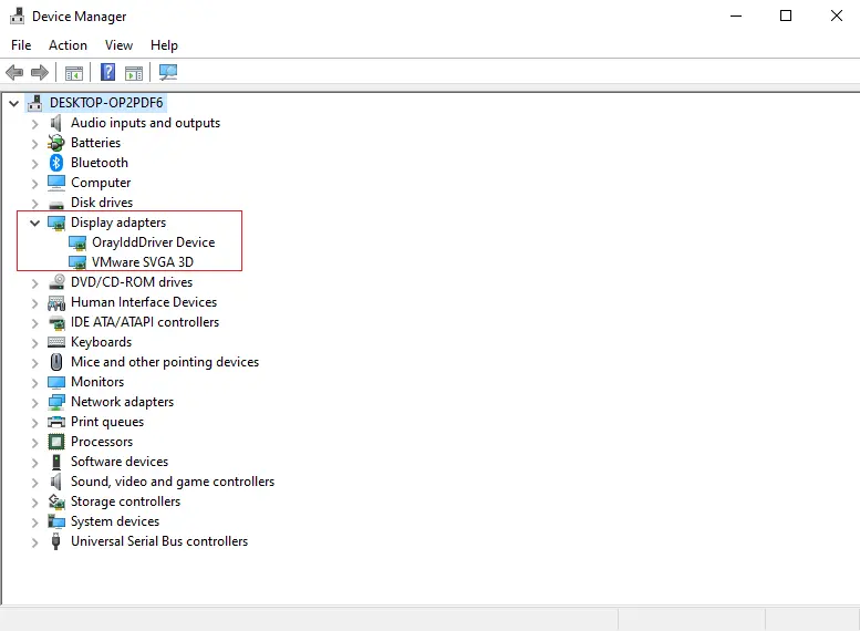 Double-click on your AMD graphics card under Display adapters