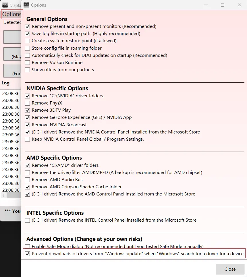 Block updates with DDU