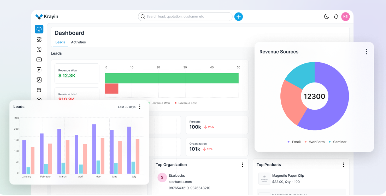 Krayin CRM：开源客户关系管理软件，一款免费开源的CRM软件