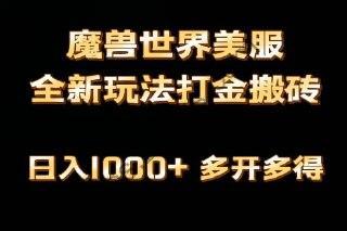 全网首发【魔兽世界】欧美服全自动打金搬砖，日入1000+，简单好操作，保姆级教学