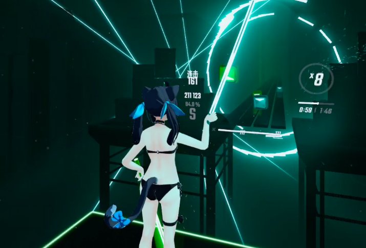 Quest 2 一体机版 beatsaber 节奏光剑 回放+添加模型