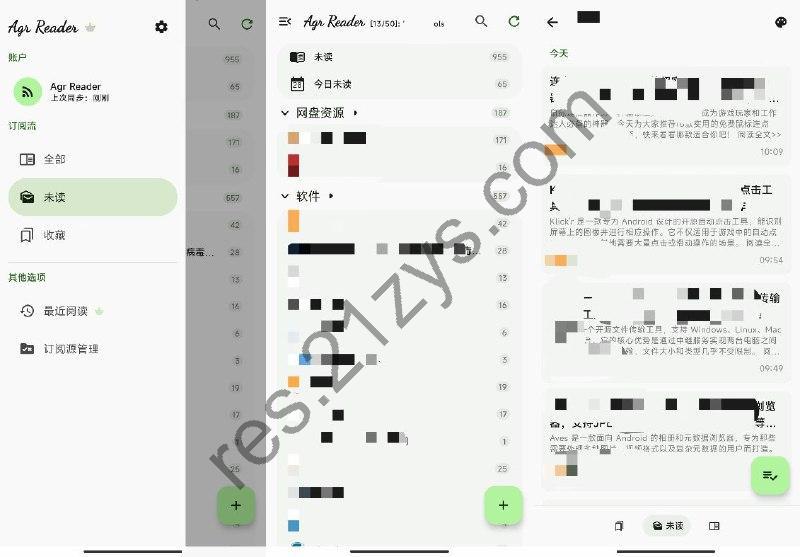 Agr Reader1.7.11简洁优雅的RSS阅读器，支持全文解析与翻译