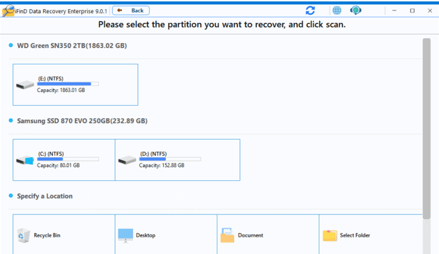 iFind Data Recovery(数据恢复软件) v9.7.7.0 便携版-888资源网