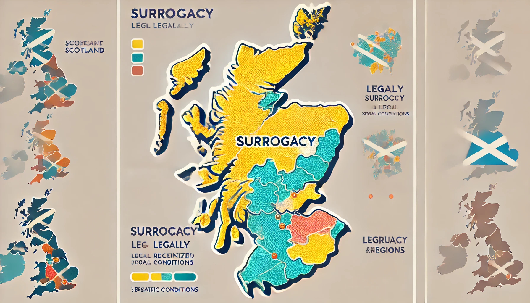 Map of Scotland Highlighting Surrogacy Regions