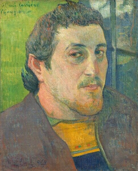 Self-Portrait Dedicated to Carriere by Paul Gauguin