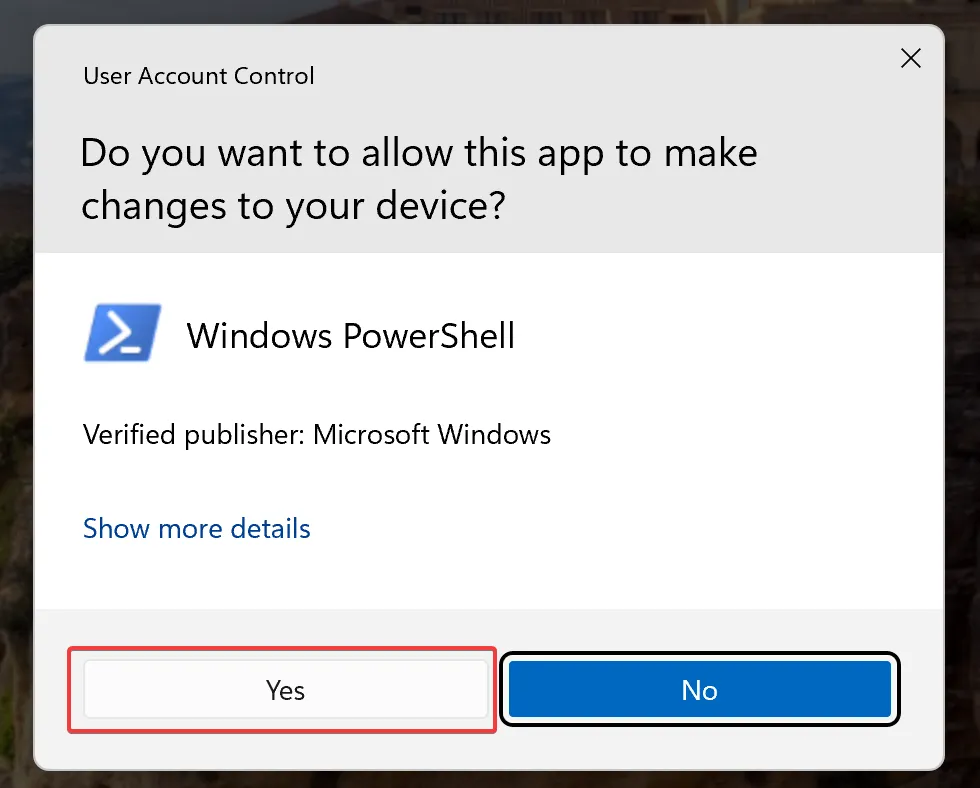 Click Windows PowerShell (Admin)