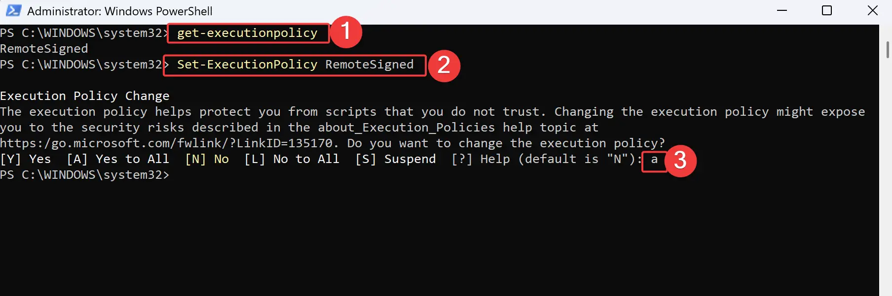 Check PowerShell's execution policy