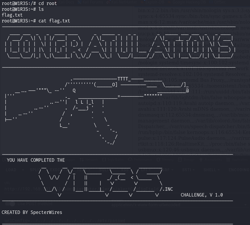 Vulnhub W1R3S: 1.0.1