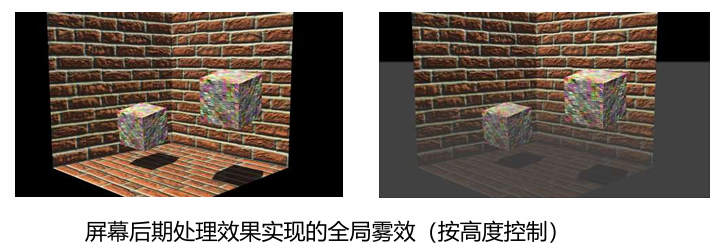 屏幕后处理效果实现的全局雾效按高度控制