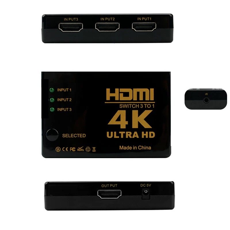 HDMI değiştirici 3'e 1 çıkış hdmi 