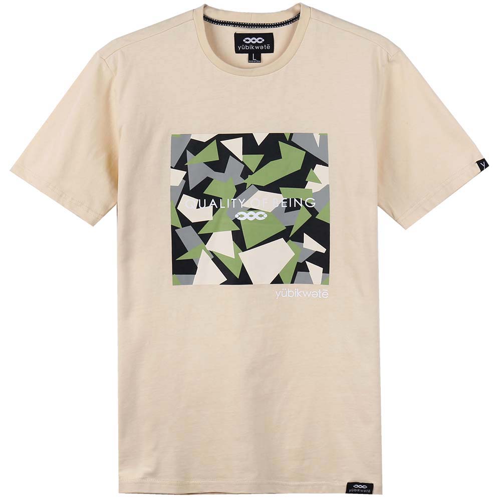 100% Cotton Men's Solid Color T-Shirt with Stylish Logo Simple Look Tee - Bild 55 von 72