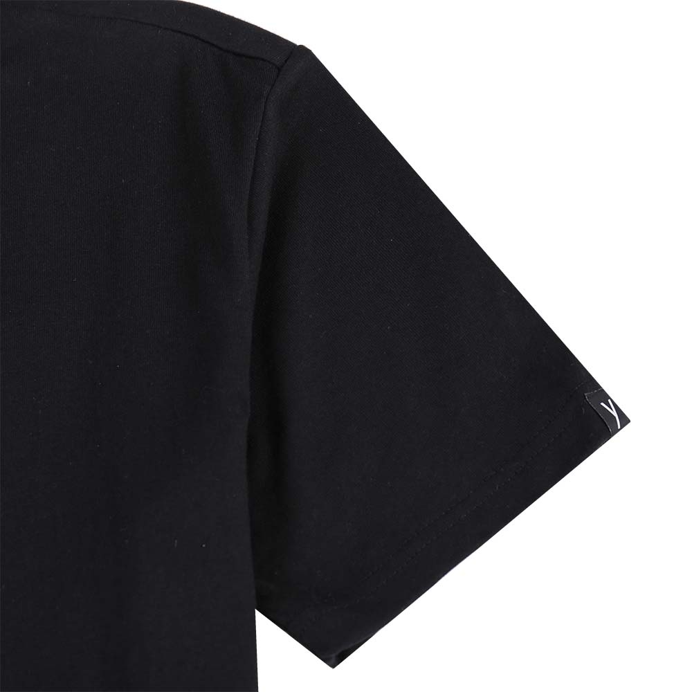 T-shirt uomo cotone tinta unita girocollo tasca resistente elegante logo maglietta - Foto 35 di 56