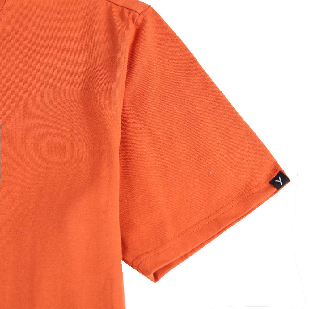 T-shirt uomo cotone tinta unita girocollo tasca resistente elegante logo maglietta - Foto 28 di 56