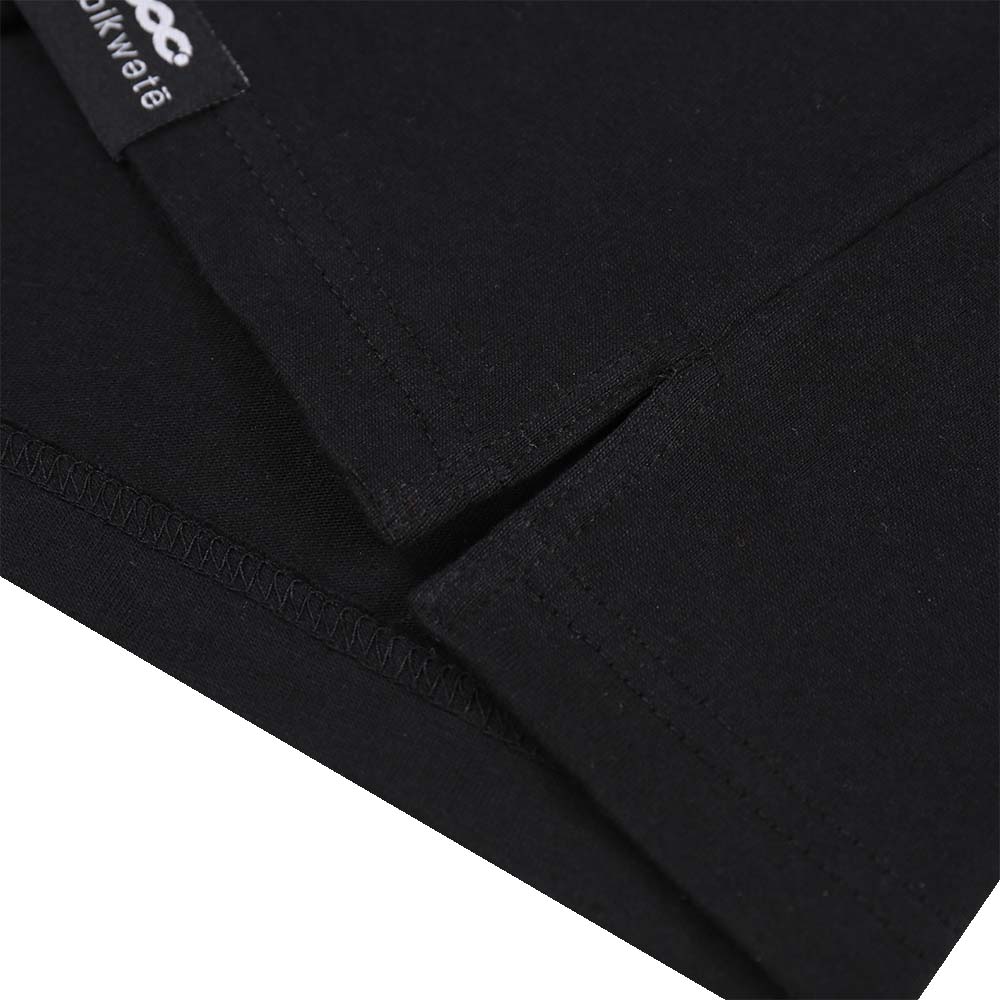 T-shirt uomo cotone tinta unita girocollo tasca resistente elegante logo maglietta - Foto 33 di 56