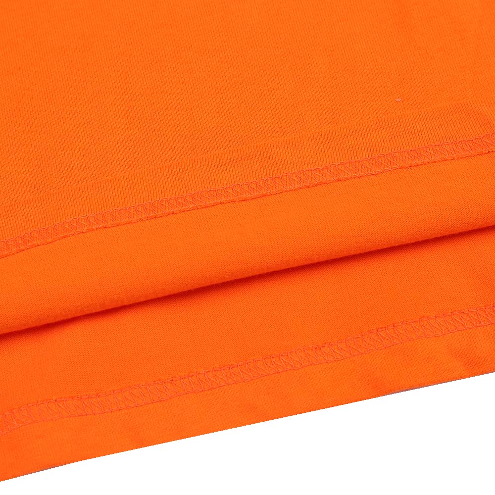 T-shirt uomo cotone tinta unita girocollo tasca resistente elegante logo maglietta - Foto 12 di 56
