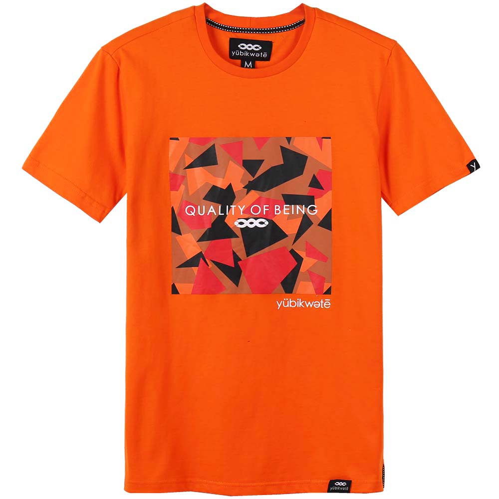 100% Cotton Men's Solid Color T-Shirt with Stylish Logo Simple Look Tee - Bild 67 von 72