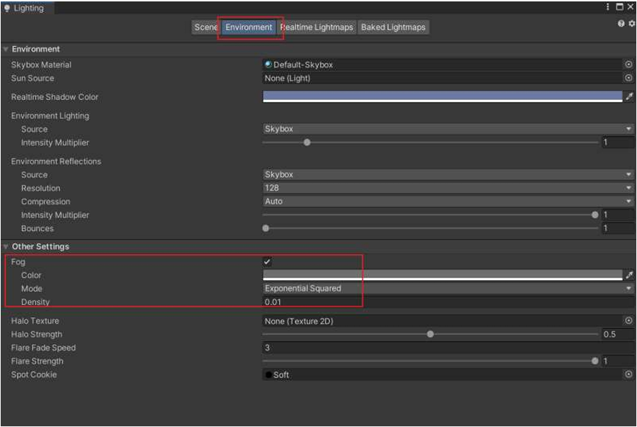 全局雾设置位置