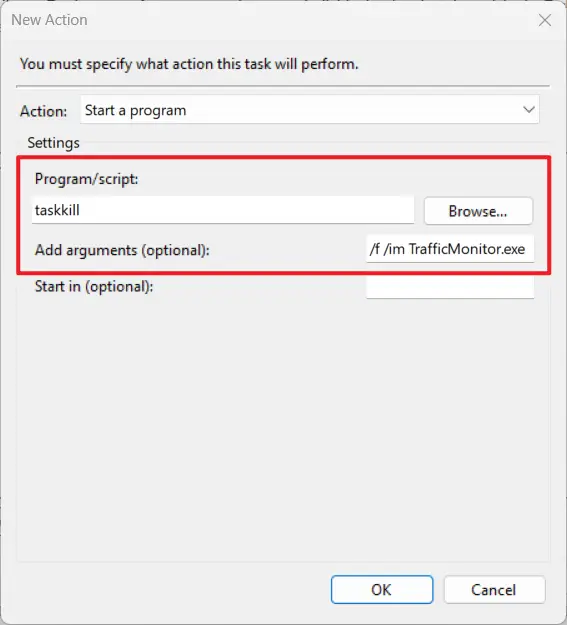 Switch to the Actions tab and create a new action