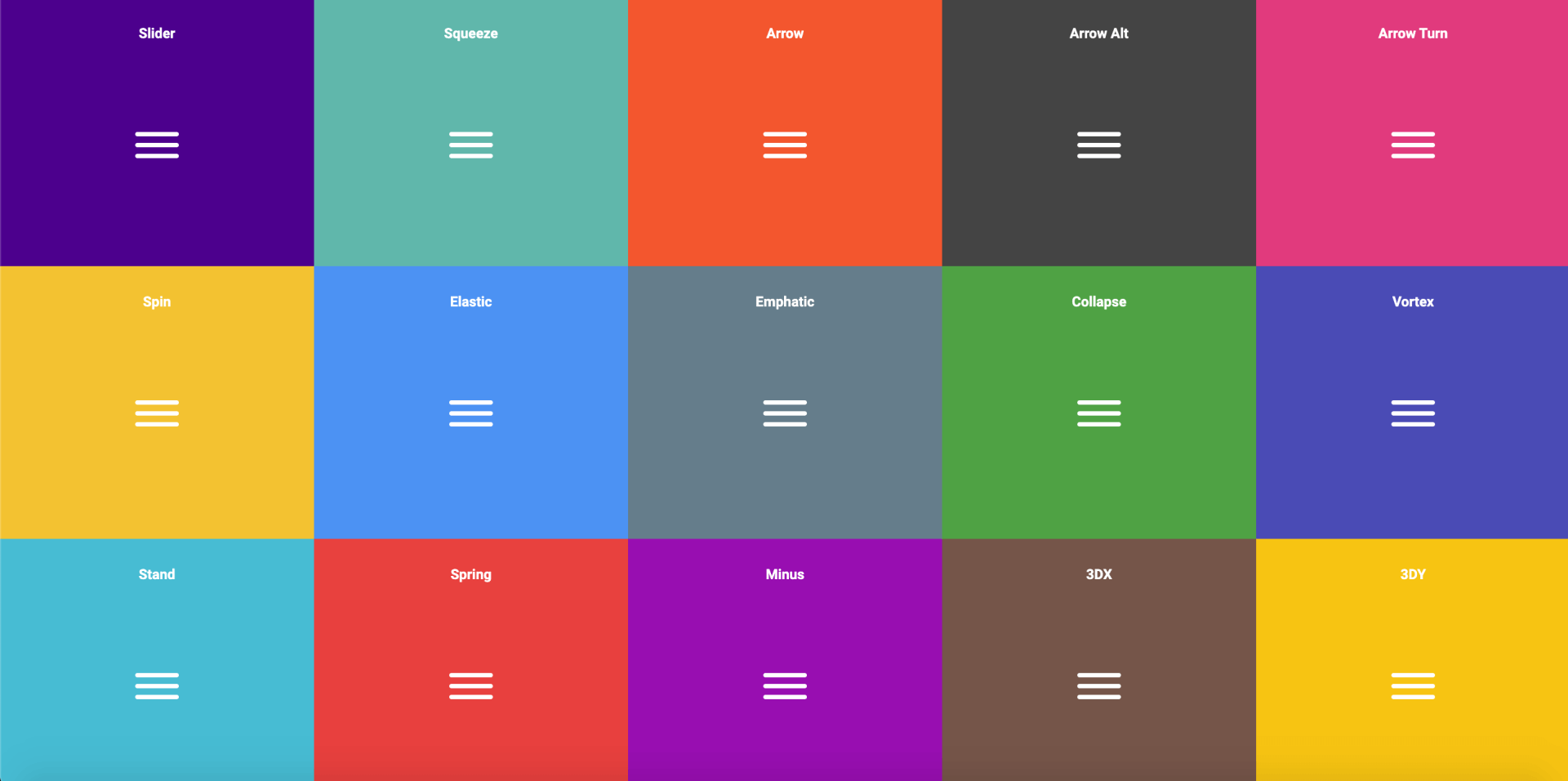 汉堡菜单生成器